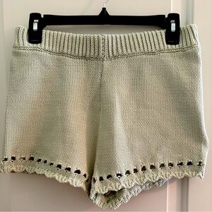 Light Green Sweater Shorts. Brand New with Tags. Size Small.
